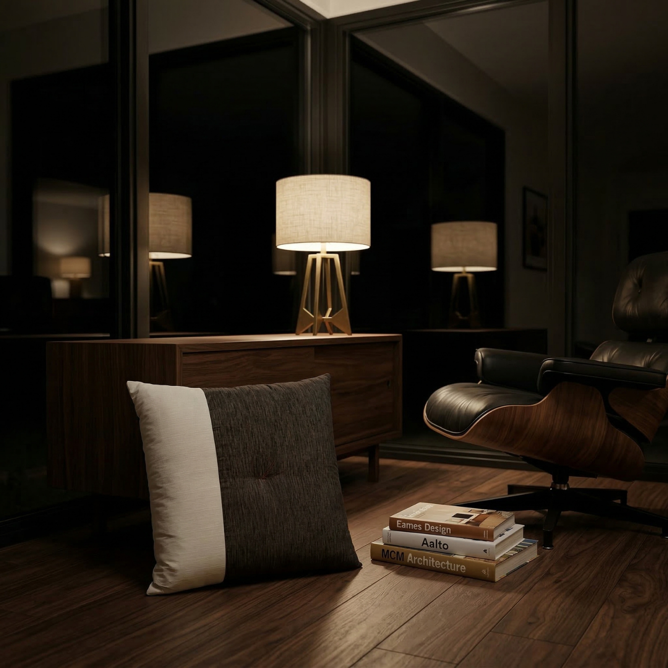 Japanese Modern Floor Cushion – Brown