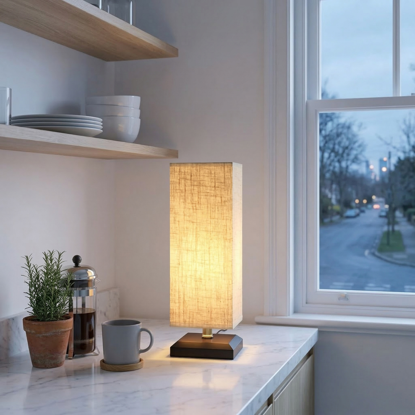 Japanese Washi-Inspired Table Lamp