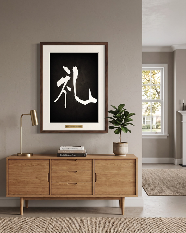 礼 · Rei The Form That Makes Meeting Possible - Japan Washi Art
