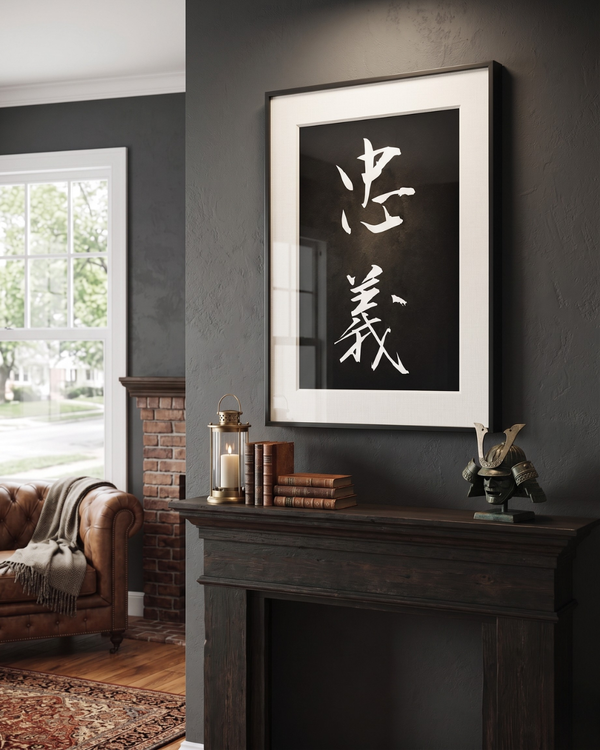忠義 · Chugi Commitment That Keeps Asking - Japan Washi Art