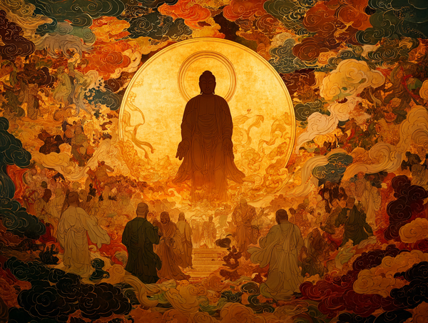 The Buddha and the Afterlife | Japanese Ukiyo-e Art Print on Awa Washi
